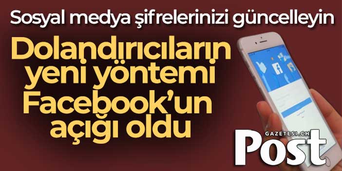 Dolandırıcıların yeni yöntemi Facebook'un açığı oldu