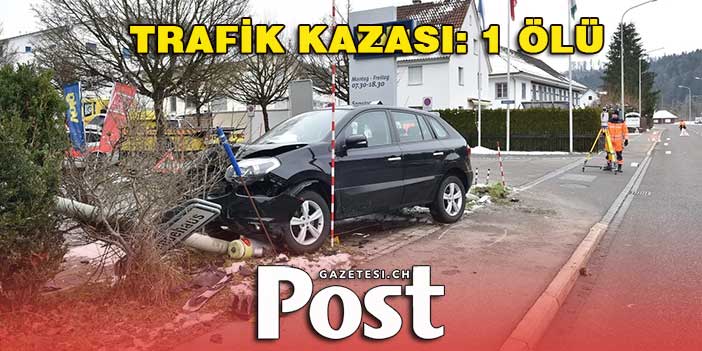 TRAFİK KAZASI: 1 ÖLÜ