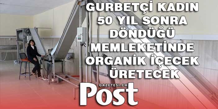 Gurbetçi kadın 50 yıl sonra döndüğü memleketinde organik içecek üretecek