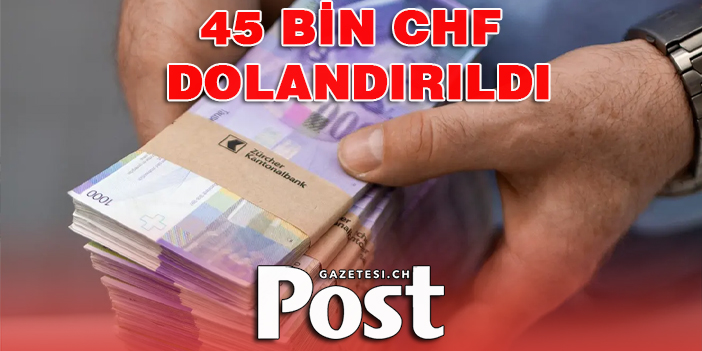 St.Gallen’de 45 bin frank kaptırdı