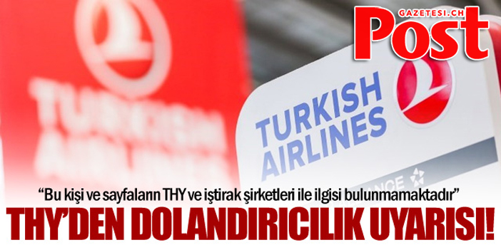 THY'den dolandırıcılık uyarısı!