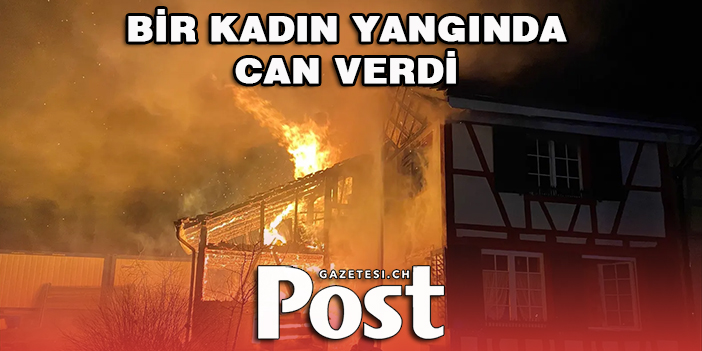 KADIN YANGINDA CAN VERDİ