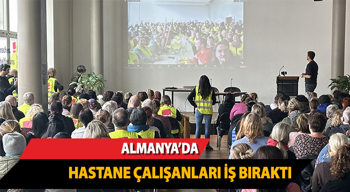 Almanya’da ücretlerinin artırılmasını isteyen hastane çalışanları iş bıraktı