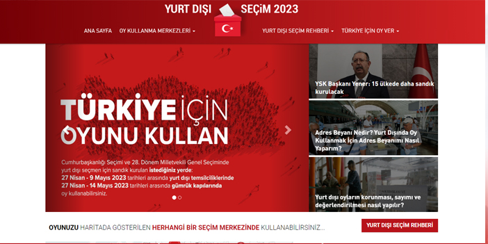 YTB’NİN YURT DIŞI SEÇMENLER İÇİN HAZIRLADIĞI İNTERNET SİTESİ HİZMETE AÇILDI