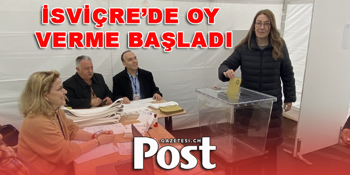 İSVİÇRE'DE İLK OYLAR KULLANILDI