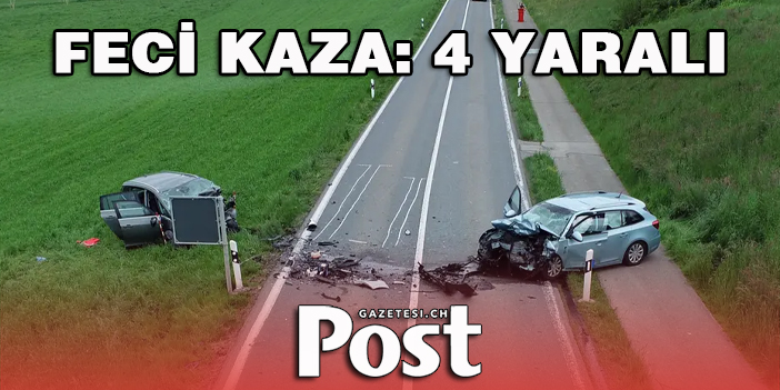 FECİ KAZA: 4 KİŞİ YARALANDI