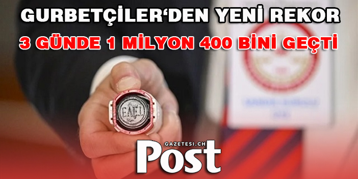 Yurtdışında kullanılan oy sayısı 3. günde 1 milyon 400 bini aştı