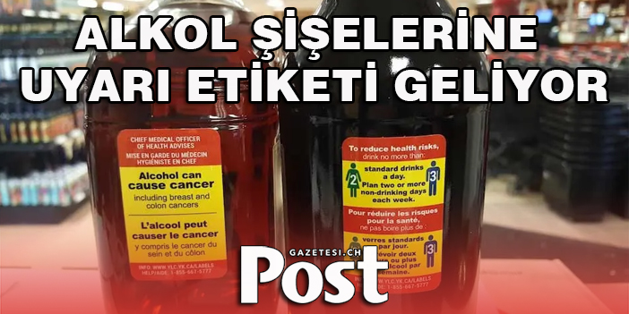 Alkol şişelerine uyarı etiketi geliyor