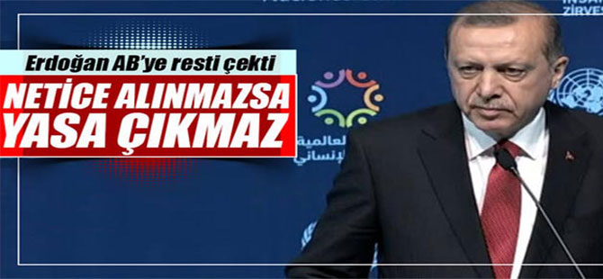 ERDOĞAN’DAN AB’YE AÇIK MESAJ…