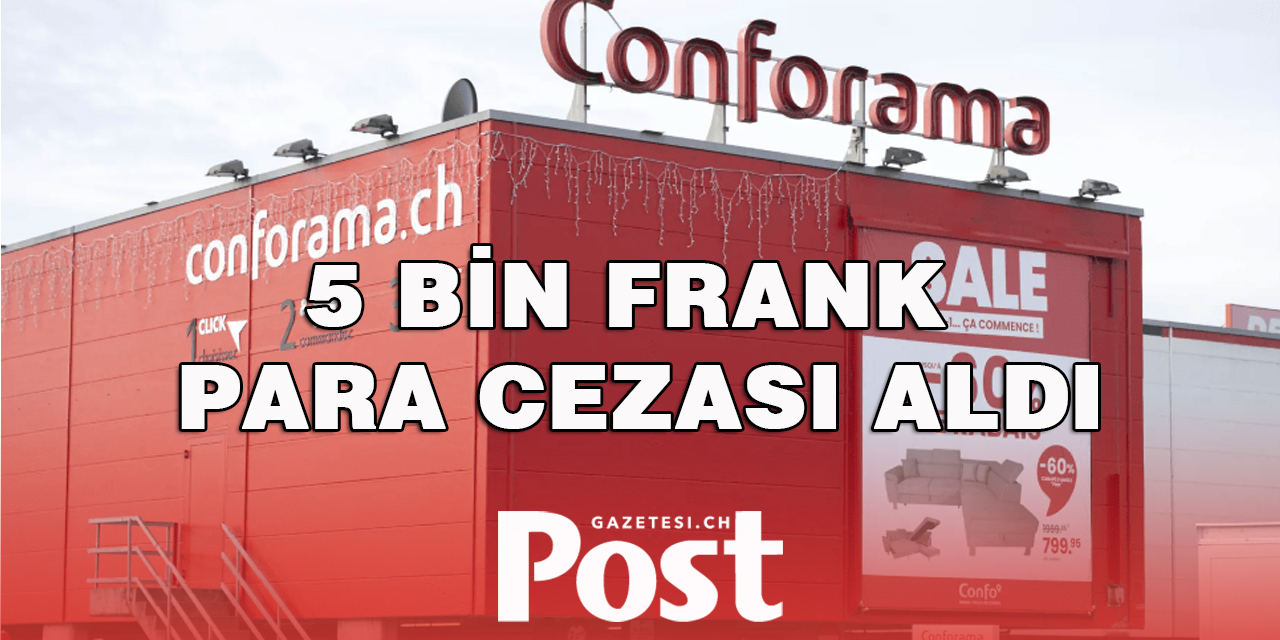 5 bin frank para cezası aldı