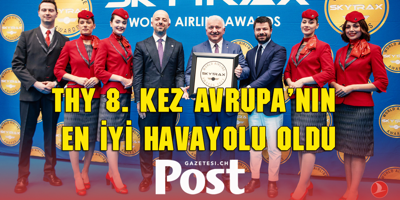 THY 8. kez Avrupa'nın en iyi havayolu oldu