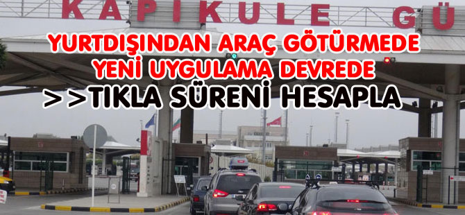 ARAÇ GÖTÜRMEDE YENİ UYGULAMA