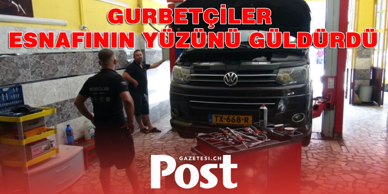 Gurbetçiler esnafının yüzünü güldürdü