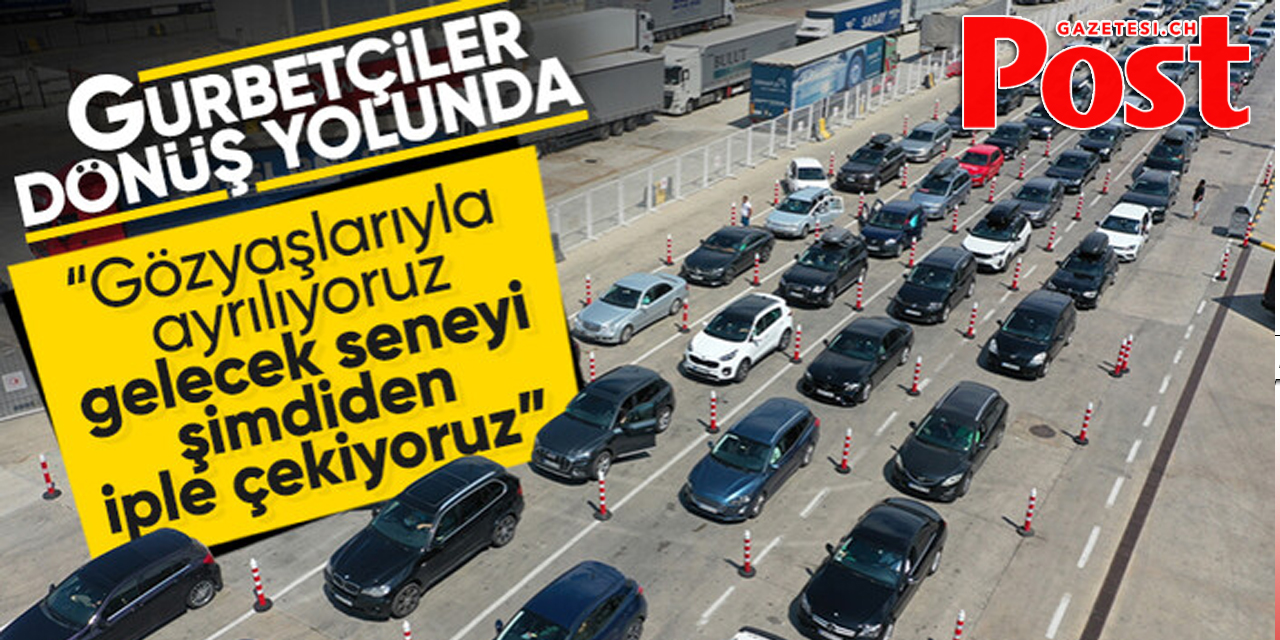 Kapıkule Sınır Kapısı'nda yoğunluk! Gurbetçilerin dönüş yolculuğu başladı