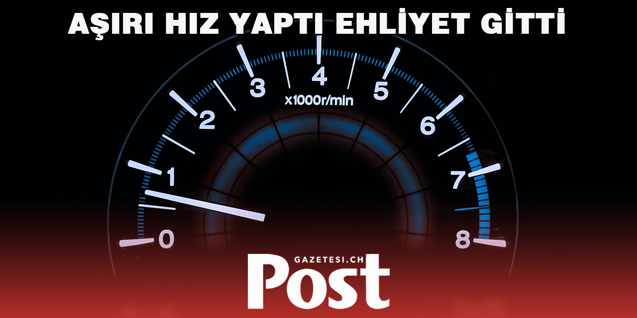 AŞIRI HIZ YAPTI EHLİYET GİTTİ