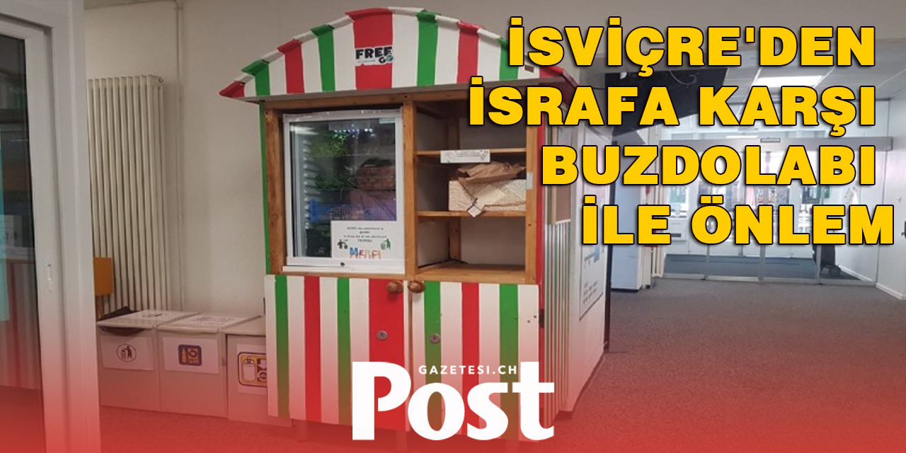 İsviçre'den israfa karşı buzdolabı ile önlem alındı