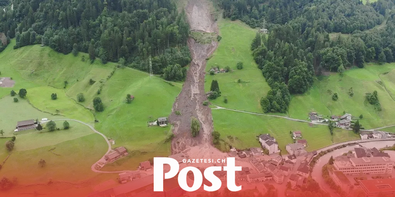 Glarus, Schwanden’de toprak kayması 38 binayı yok etti