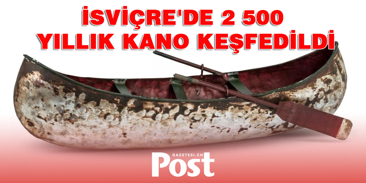 İsviçre'de 2 bin 500 yıllık kano keşfedildi