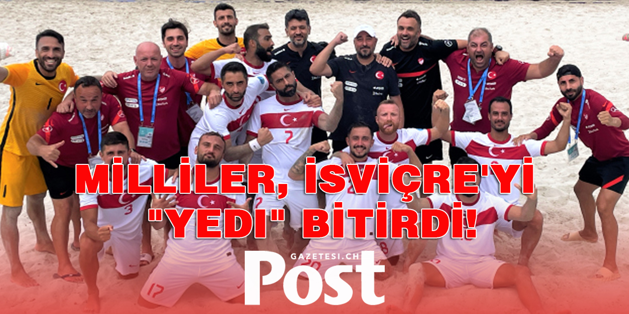 Milliler, son şampiyon İsviçre'yi "yedi" bitirdi!