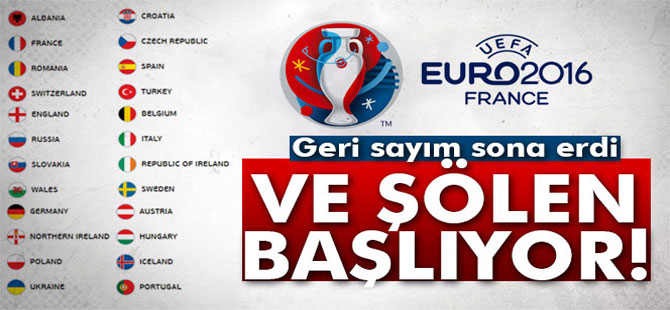 EURO 2016 BUGÜN BAŞLIYOR