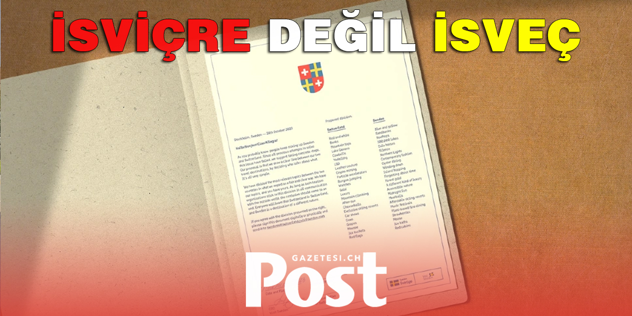 İsviçre değil, İsveç