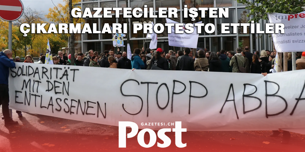 GAZETECİLER İŞTEN ÇIKARMALARI PROTESTO ETTİLER