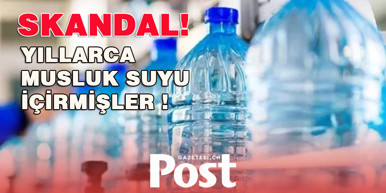 Yıllarca musluk suyu içirmişler