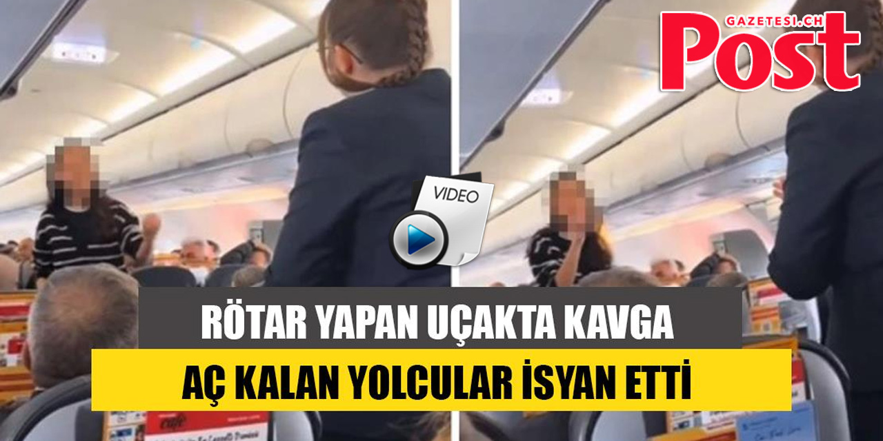 Saatlerce rötar yapan Pegasus uçağında yemek gelmeyince yolcular isyan etti