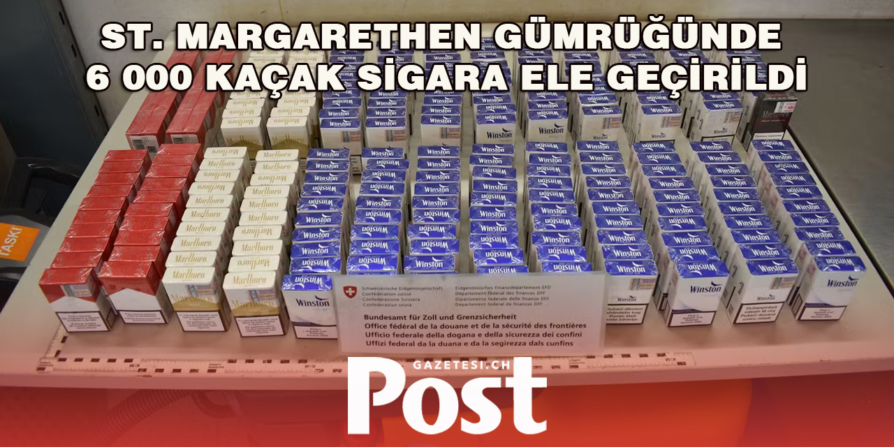 St. Margarethen gümrüğünde 6,000 kaçak sigara ele geçirildi