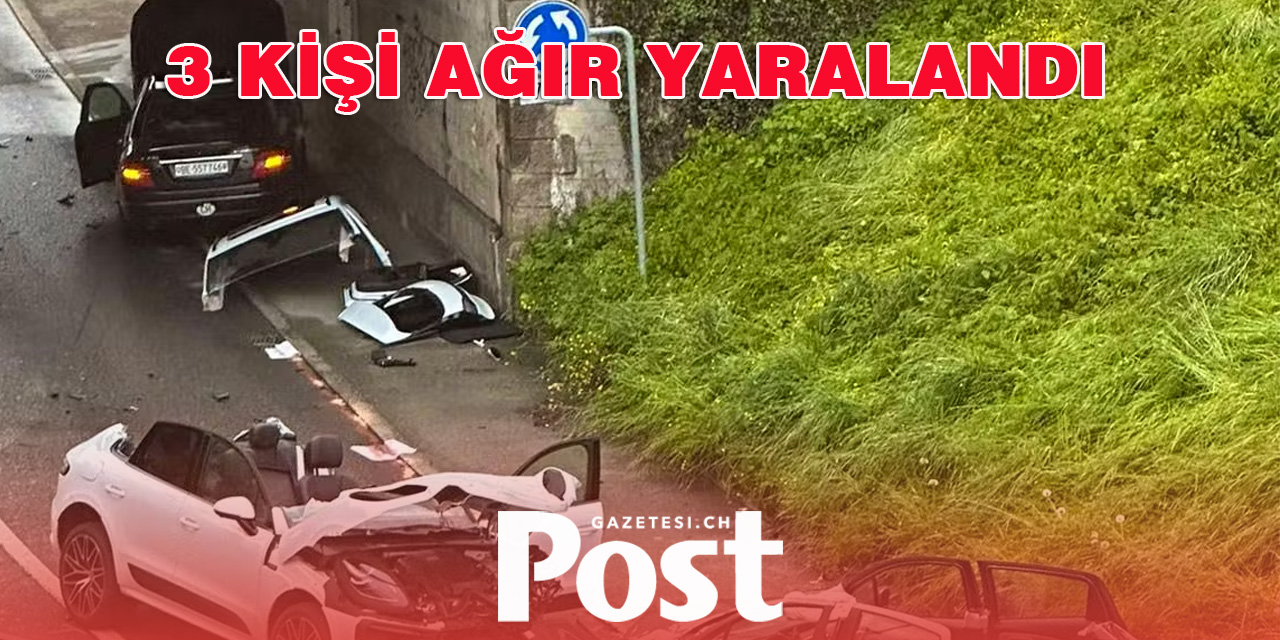 BURUN BURUNA ÇARPIŞMA: 3 ĞIR YARALI