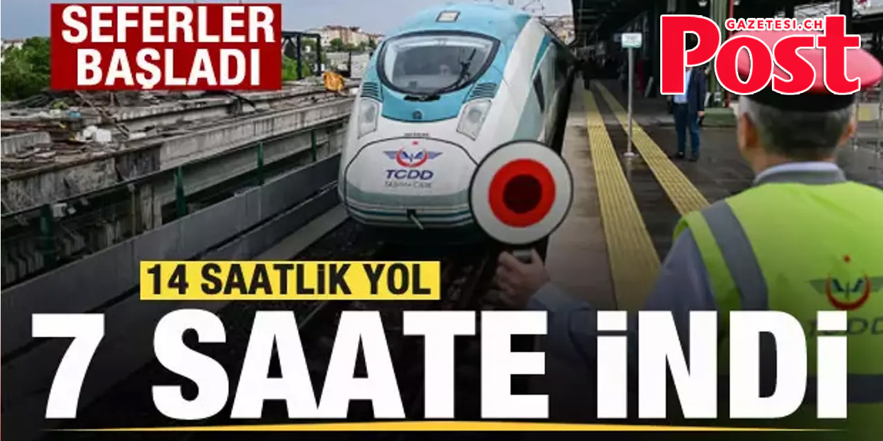 Sivas-İstanbul arası 7 saat kısaldı: YHT Sivas’a ilk seferini yaptı