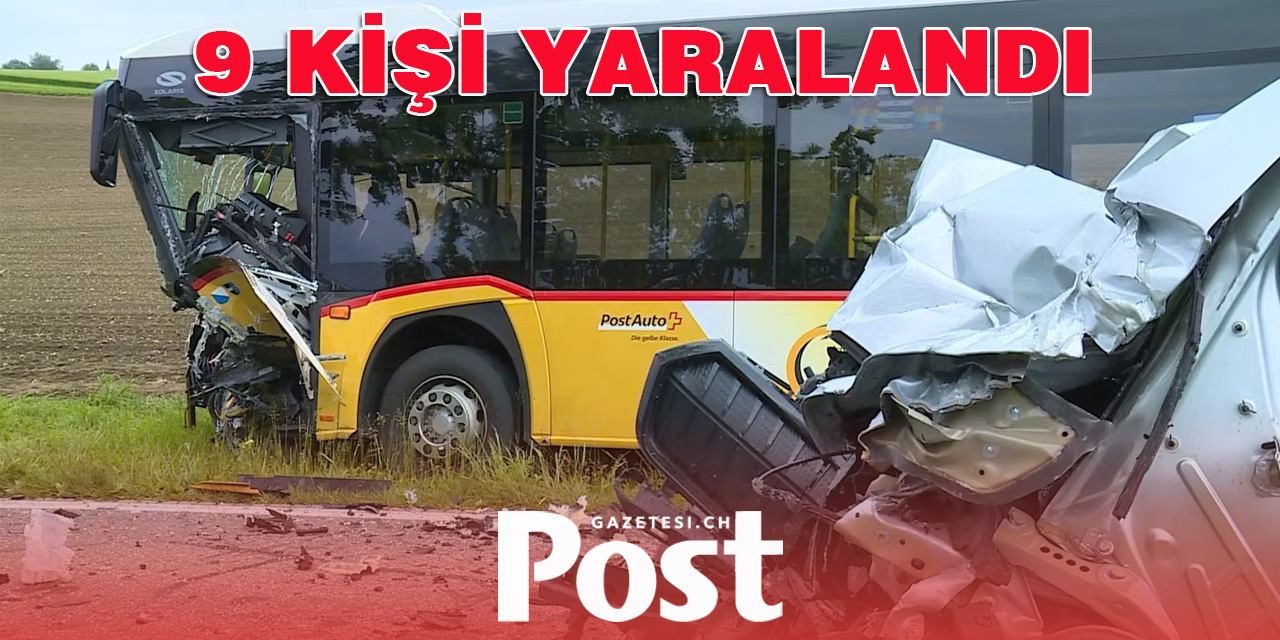 ARAÇ POSTBUS'A ÇARPTI: 7 YOLCU HASTANELİK OLDU