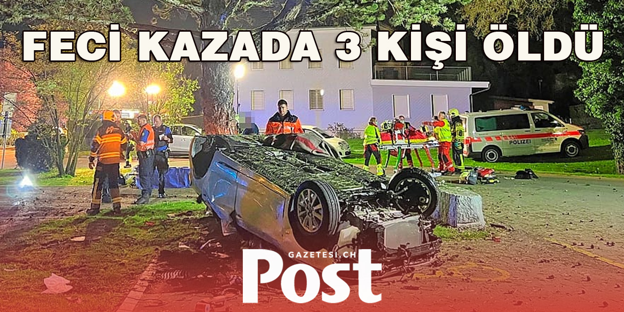 Niederuzwil'de 3 Kişi trafik kazasında öldü