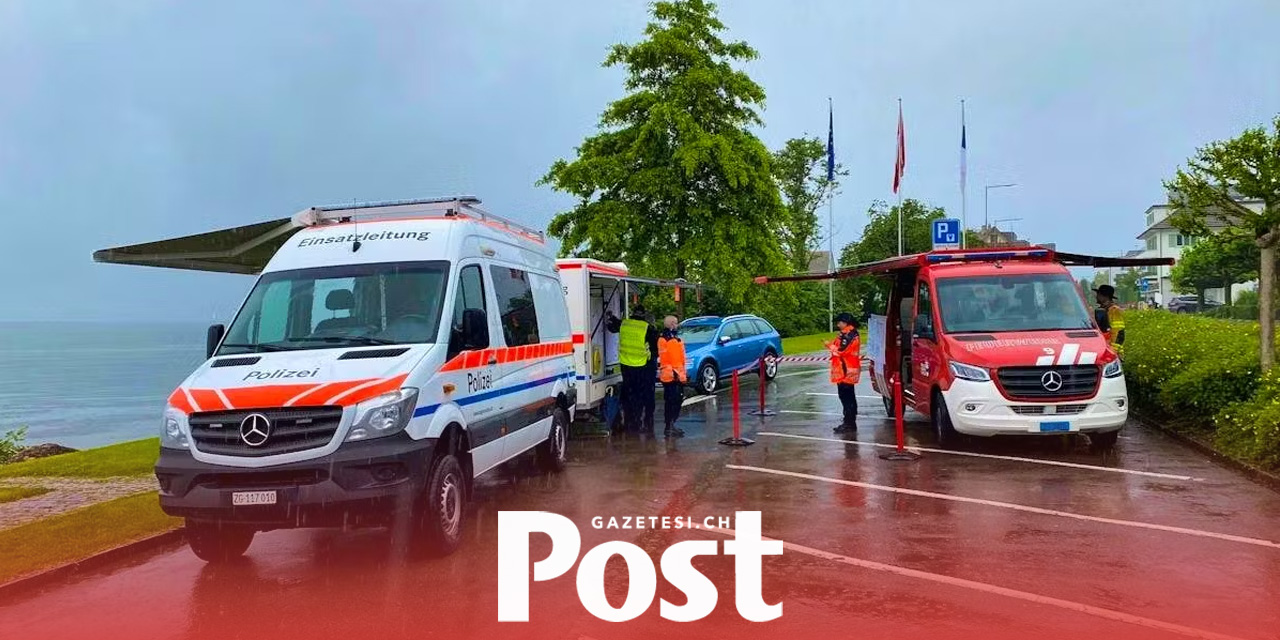 Zug gölünde bir yelkenli battıktan sonra bir kişi kayboldu