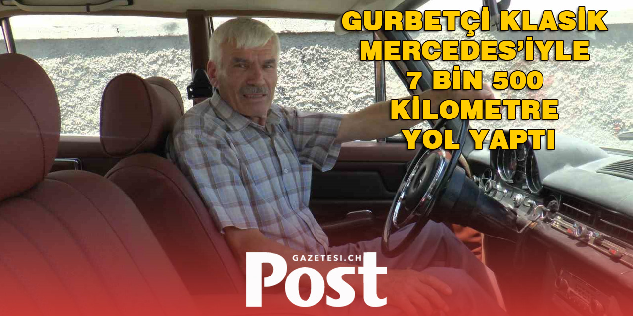 Klasik aracını bakım için Kayseri'ye getiren gurbetçi: 7 bin 500 kilometre yol yaptı