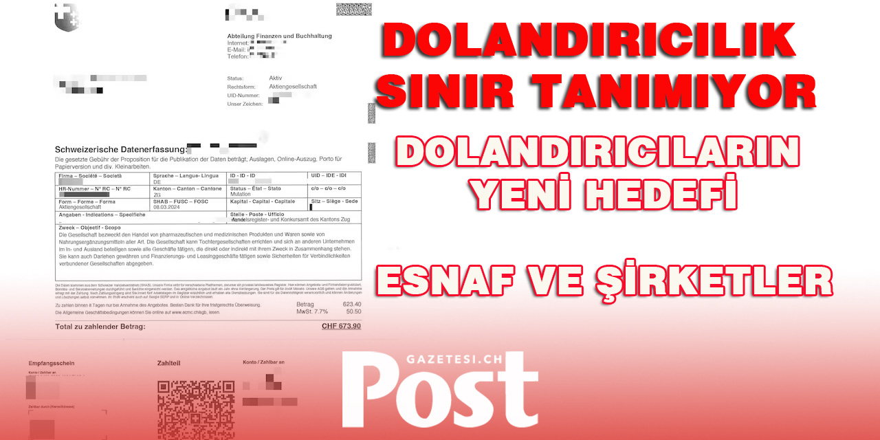 DOLANDIRICILIK SINIR TANIMIYOR