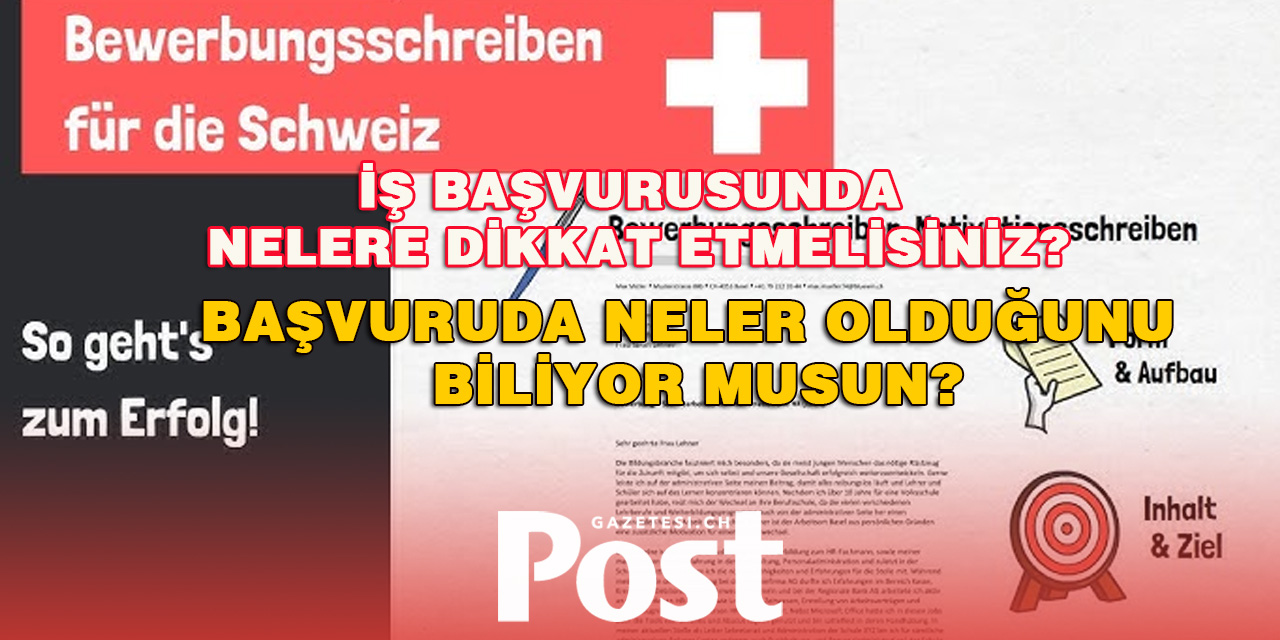 İsviçre’de İş Başvurusunda Nelere Dikkat Etmelisiniz?