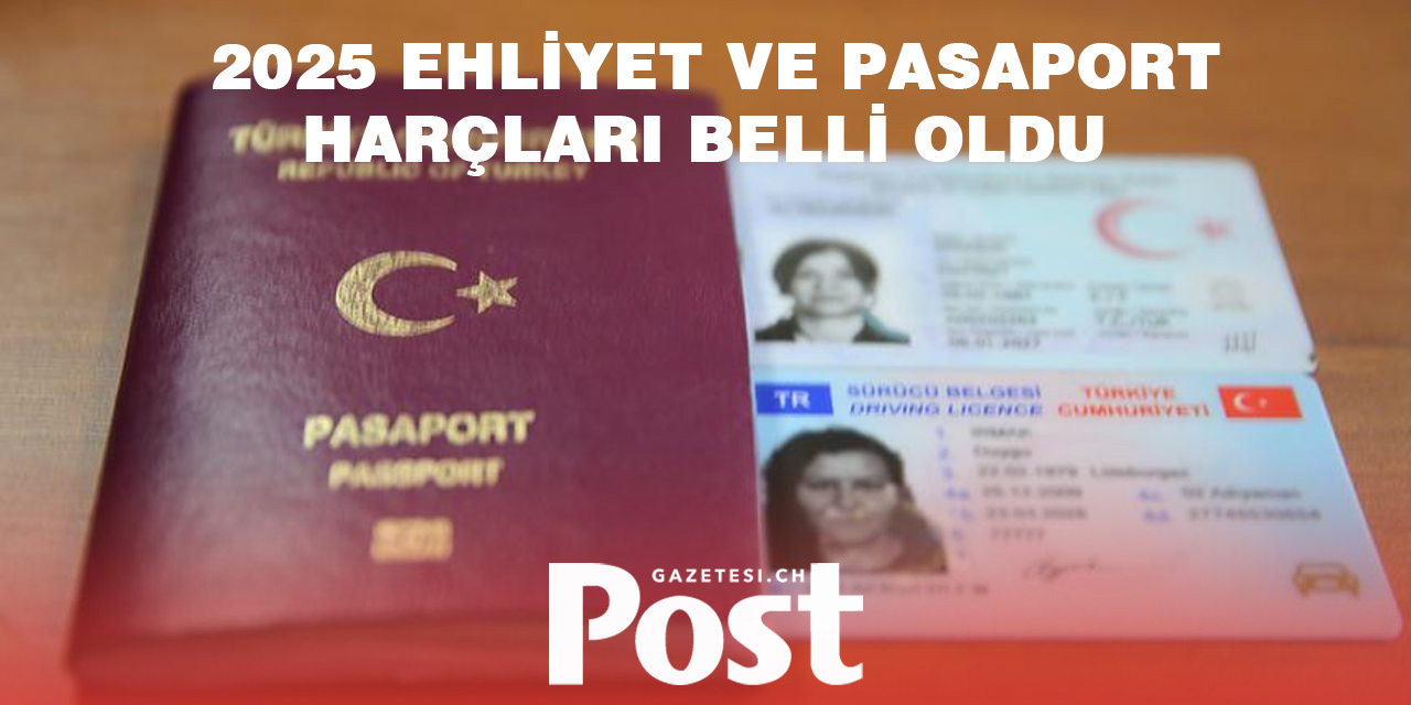 Ehliyet ve Pasaport harçlarının ne kadar olacağı belli oldu