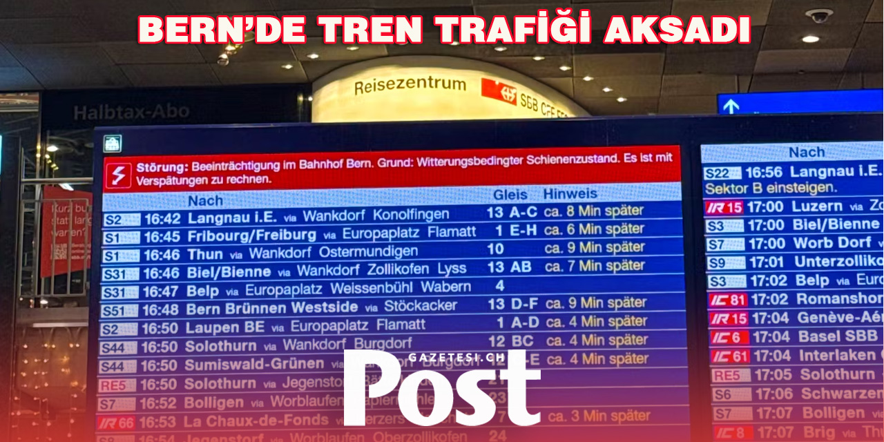 Teknik arıza Bern'deki demiryolu trafiğini felç etti