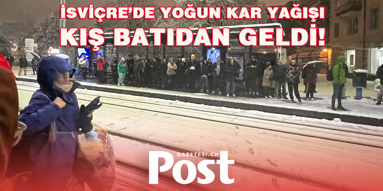 İsviçre’de Yoğun Kar Yağışı