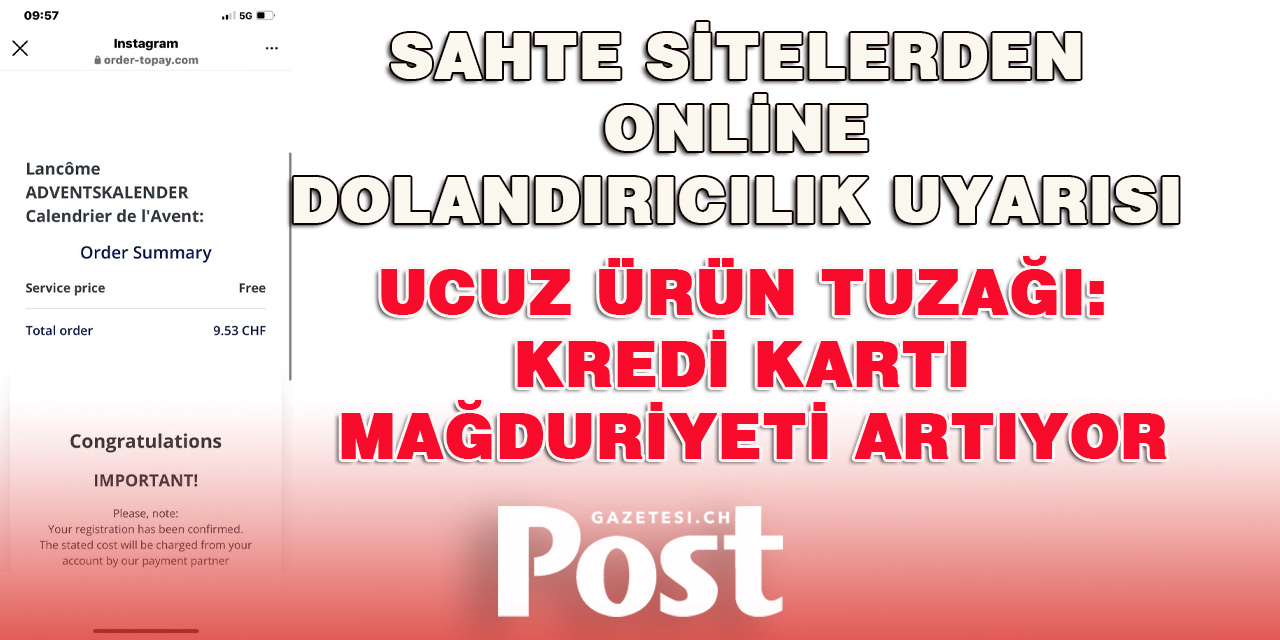 Sahte Sitelerden Online Dolandırıcılık Uyarısı