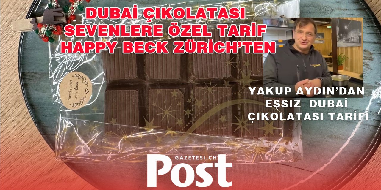 Yakup Aydın’dan Eşsiz Dubai Çikolatası Tarifi