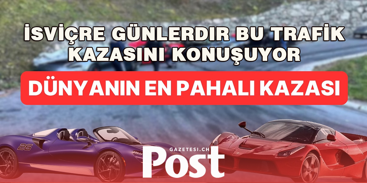 Dünyanın en pahalı trafik kazası! 2 Ferrari, 1 McLaren, 1 Bentley çarpıştı