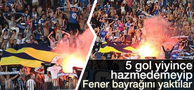 FENERBAHÇE BAYRAĞINI YAKMAK İSTEDİLER