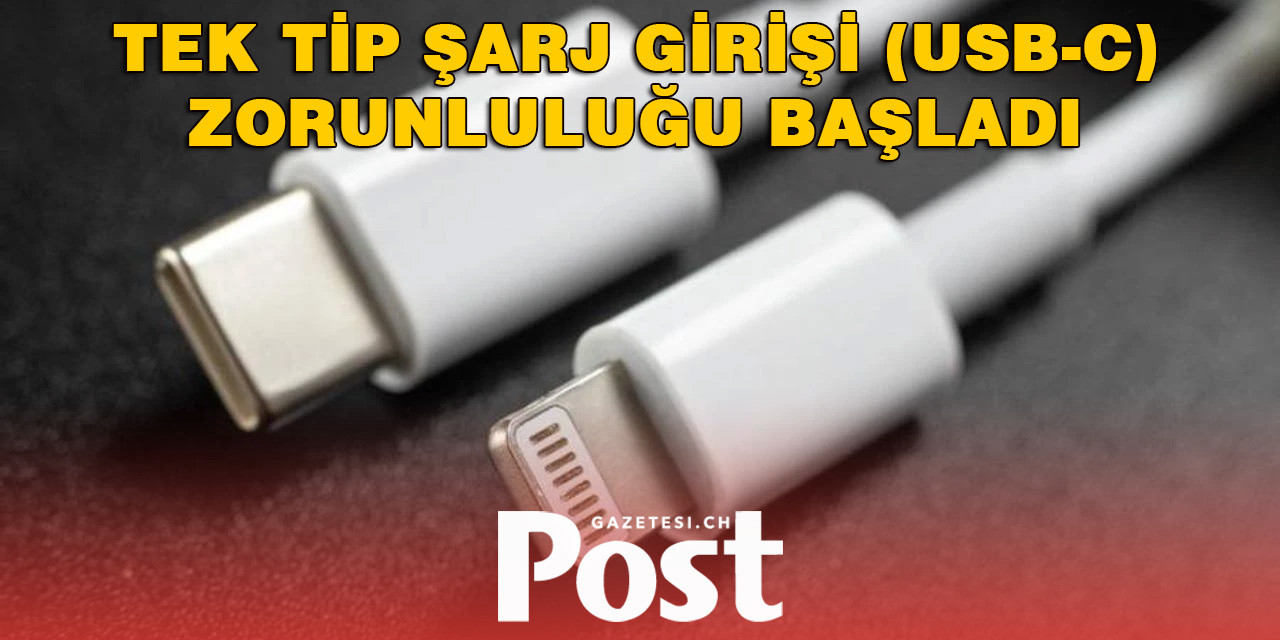 AB’nin tek tip şarj girişi (USB-C) zorunluluğu yürürlüğe girdi