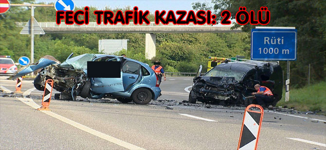 FECİ TRAFİK KAZASI: 2 ÖLÜ