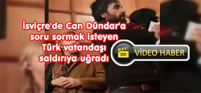 İsviçre'de Can Dündar'a soru sormak isteyen Türk vatandaşı saldırıya uğradı