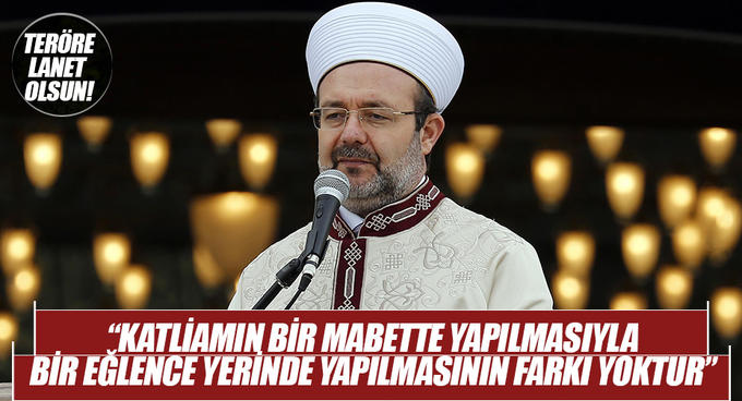 Diyanet Terörü Lanetledi