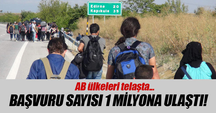 Avrupa'ya sığınma başvurusu bir milyon sınırına dayandı