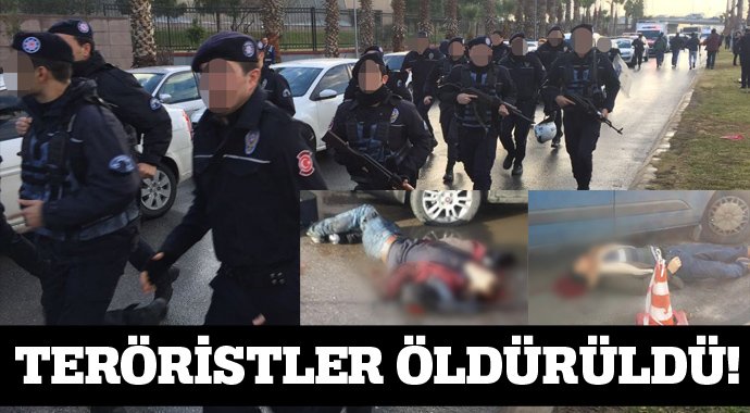 İzmir'de adliyeye saldıran teröristler öldürüldü